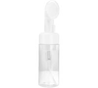 1 flacon en mousse transparent de 200 ml avec brosse en plastique vide - Distributeur de mousse rechargeable - Distributeur de savon - Avec brosse de lavage à tête en gel - Pour le nettoyage et les