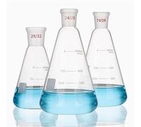 1 flacon triangulaire conique en verre avec bouchon - 100/150/250/300/500/1000/2000/3000 ml(1000ml Mouth 24)