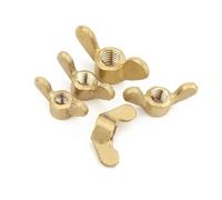 1 for 2 écrous papillon en laiton M3 M4 M5 M6 M8 M10 M12, écrous for oreilles en cuivre de type A, serrer for la main, bouchon for vis de verrouillage(M4 2pcs)