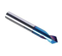 1 foret de centrage court en carbure for machine CNC, angle 90°, 2 3 4 5 6 7 8, 20 mm, chanfreinage, positionnement, guide préparation, trou pilote(5x75)