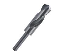 1 foret en acier rapide à tige réduite de 1/2 pouce, diamètre 14-25 mm, foret à trou en métal avec revêtement noir, foret hélicoïdal(15mm)