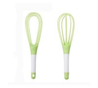 1 Fouet Rotatif 2 En 1, Fouet Ballon Pliable, Batteur À Œufs En Plastique(Green)
