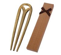 1 Fourchette À Cheveux En Bois Et 1 Coffret Cadeau, Outils De Coiffure, Accessoires Pour Cheveux Simples, Accessoires Pour Cheveux Géométriques, Accessoires Pour Cheveux Rétro