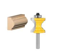 1 fraise à moulurer à tige de 6 mm/6,35 mm/8 mm, fraise à rayon concave, fraise à colonne convexe, fraise à moulurer for le travail du bois(6.35mm Shank)