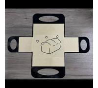 1 fronde à pain en silicone pour four hollandais avec quatre poignées, tapis de cuisson réutilisable, non conçu pour les cycles de cuisson à haute température
