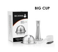 1 g1big ta - capsules rechargeables Nespresso Vertuoline & Vertuo en acier inoxydable (G2), rechargeables,