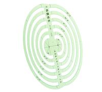 1 gabarit de dessin en plastique - Règles géométriques - Grand format ovale