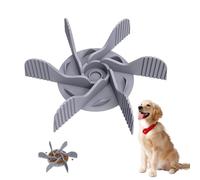 1 gamelle pour chien - Gamelle lente - Anti-accrochage - Insert de laisse pour chien - Gamelle anti-étouffement en silicone - Accessoire de gamelle pour chien (gris)