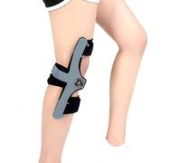 1 genouillère d'immobilisation réglable for hyperextension - Dispositif ergonomique for LCA, LCP, léger avec bouton de verrouillage BOA(Left,Medium)