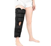 1 genouillère d'immobilisation réglable for soulager les douleurs articulaires, la récupération après une blessure arthritique et l'entraînement(Black,X-Large)