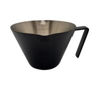 - 1 gobelet CEE | 7,2 x 9 x 7,6 cm en acier inoxydable | Gobelet résistant à la chaleur de 100 ml avec poignée | Pitcher à double bec pour la pâtisserie, la cuisine, le café