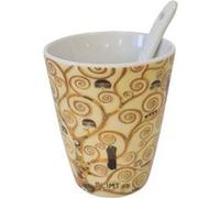 1 Gobelet Expresso Klimt L'arbre de Vie JAUNE G