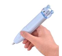 1 gomme électrique simple de couleur unie pour esquisses artistiques, bleu, modèle de batterie bleu ciel