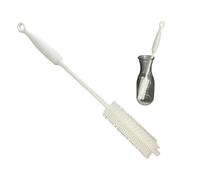 1 goupillon à biberon à Long Manche en Silicone, 32 cm de Long - Blanc