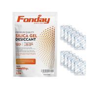 1 Gram [50 Packets] Fonday Food Grade Silica Gel Packs Desiccants - Moisture Absorbers, Desiccants Packets Dehumidifier Packs