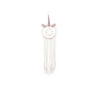 1 grand attrape reve licorne rose dreamcatcher 18 x 76 cm cauchemar decoration