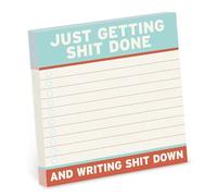 1 grand bloc-notes repositionnables Knock Knock Getting Shit Done (10,2 x 10,2 cm)