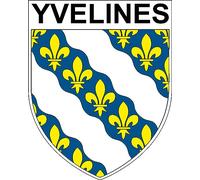 1 GRAND ECUSSON YVELINES autocollants 9x8 cm - BLASON HAUTE SAONE REGION - STICKER YVELINES département 78