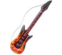 1 grande guitare gonflable flamme 105 cm rock star jouet Multicolor G