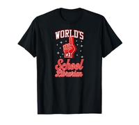 #1 - Graphique de Doigt en Mousse numéro Un Mondial de bibliothécaire Scolaire T-Shirt