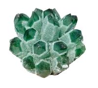 1 grappe de cristal de quartz fantôme vert de 300 à 500 g