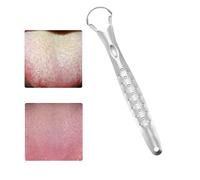 1 gratte-langue Curre - Gratte-langue en acier inoxydable - Gratte-langue en métal - Nettoyeur de langue pour aider votre hygiène bucco-dentaire, une haleine plus fraîche et une bouche saine