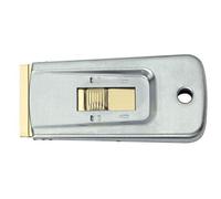 1 grattoir de sécurité pour peinture de fenêtre en silicone avec poignée rétractable, outil de haute qualité (pas de lame) et poignée uniquement