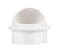 1 grille d'aération en PVC - Grille d'évacuation ronde for conduit de gaz mural/plafond, étanche, découpe 75/110/160 mm(75mm)