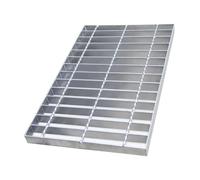 1 grille de drainage galvanisée pour allées - Couvercles en acier pour une gestion efficace de l'eau dans les jardins, parkings, et plus encore (100 x 35 x 3 cm)