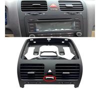 1 grille de sortie d'air de climatisation de voiture compatible avec VW Golf 5 GTI R32 Rabbit 2004-2009 Jetta A5 MK5 GLI 2006-2011 (milieu - avec trou)(Middle-with Hole)