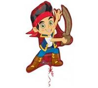 1 Gros Ballon Mylar-55 x 78 cm-Jake le Pirate - Disney© vert G