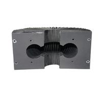 1 guide linéaire de protection anti-poussière pour rail à soufflet pour ensemble CNC SBR25 (350 mm)