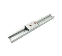 1 guide linéaire double axe intégré argenté SGR35, largeur 100 mm, 100 mm à 1150 mm, 1 bloc SGB35, pièces d'imprimante 3D CNC for le travail du bois(SGB35-3 with lock,400mm)