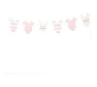 1 guirlande 9 body bébé rose 1.90 m - générique 77381 Rose G