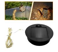 1 guirlande lumineuse solaire LED de rechange de 7 cm, taille inférieure de 6 cm, panneau supérieur de rechange pour lanternes solaires d'extérieur de jardin, arrosoir, lanternes suspendues