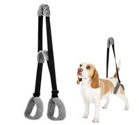 1 Harnais de Soutien pour Chien âgé et Handicapé en Coton, Aide à la Marche, Réglable pour Chiens Jusqu’à 25 kg (Gris Clair)