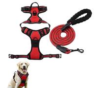 1 harnais rembourré doux pour chien, harnais anti-traction pour chiens avec design Step-in, harnais respirant pour chien de taille M, S ou L pour promenade décontractée, harnais pour animal de