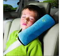 1 housse de ceinture de sécurité pour voiture, coussin d'épaule, coussin de protection pour ceinture de sécurité, housse pour appui-tête, support de cou pour enfants (bleu).