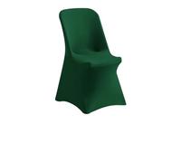 1 housse de chaise universelle en élasthanne, extensible, lavable pour mariage/fête/banquet (vert noirâtre, 1 pièce 86 x 45 x 45 cm)