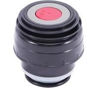 1 housse de couvercle pour bouteille isotherme, 4,5 cm, accessoire portable universel pour voyage (4,5 cm, noir et rouge)