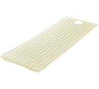 1 housse de lit de massage épaisse avec bande élastique et trou de respiration pour le visage, pour maison, hôtel, salon de beauté, lit cosmétique (beige-S)