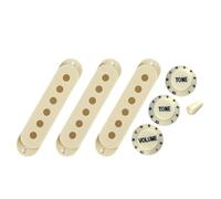 1. Housse de micro de guitare à bobine unique avec boutons de contrôle 1V2T, commutateurs et volumes de tonalité, accessoires pour micros de guitare