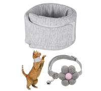 1 Housse De Protection Du Cou Pour Animaux De Compagnie Et 1 Collier, Collier De Protection Du Cou Pratique, Anneau De Protection Pour Animaux De Compagnie, Aux Scènes Postopératoires Et Autres.