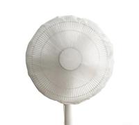 1 housse de ventilateur - Design à lacets pratique - Blanc transparent - Demi-coque - Cache ventilateur (short)