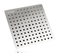 1 housse de vidange de douche carrée, protection de canalisation, couvercle tourbillonnant, couvercle d'évacuation de sol (10 x 10 cm)