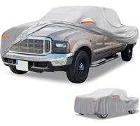 1 Housse De Voiture Imperméable Toutes Saisons Extérieur Automobile Anti-Uv Protection Solaire Pluie Complète Film Aluminium Coton Ton Argent Pour Camion Longueur 221" À 228"