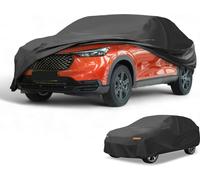 1 Housse De Voiture Universelle Imperméable Toutes Saisons Extérieur Automobile Protection Anti-Uv Soleil Pluie Complète 210D-Pu Noir Convient Pour Suv Longueur Jusqu'À 181"