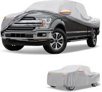 1 Housse De Voiture Universelle Imperméable Toutes Saisons Protection Extérieure Complète Anti-Uv Soleil Pluie Ton Argent 190T-Pu Convient Pour Camion Longueur 243" À 250"