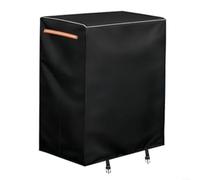 1 housse imperméable pour sac à dos avec sangles à boucle et cordon de serrage, protection anti-poussière Oxford robuste pour jardin, cour, extérieur, noir, 50 x 35 x 72 cm (600D)