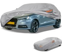 1 Housse Voiture Imperméable Toutes Saisons Extérieure Anti-Uv Soleil Pluie Protection Complète Extérieure Film Aluminium Coton Ton Argent Pour Berline Longueur Jusqu'À 165"